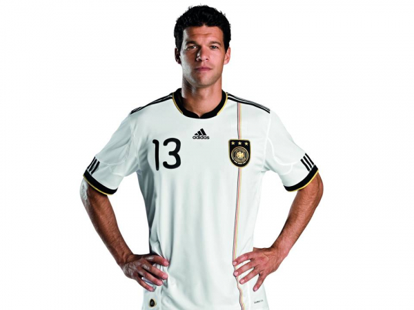 Adidas Deutschland Trikot 13 Michael Ballack WM 2010 Heim DFB Herren M