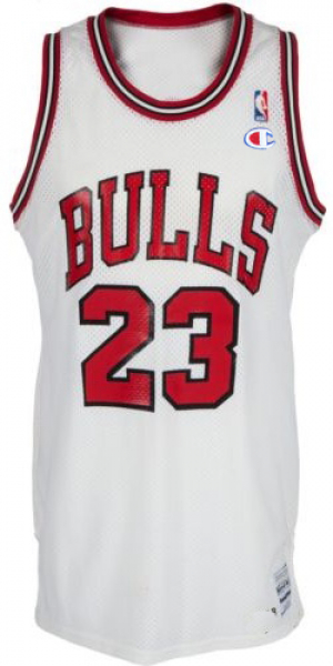 Champion Chicago Bulls Trikot 23 Michael Air Jordan Weiß weiss NBA Herren M oder XXL = US 52
