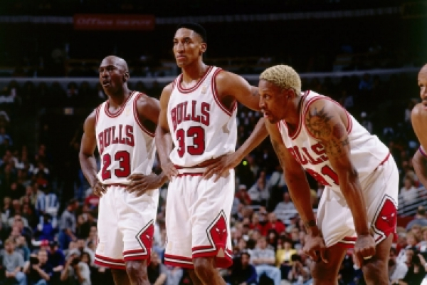 Champion Chicago Bulls Trikot 23 Michael Air Jordan Weiß weiss NBA Herren M oder XXL = US 52