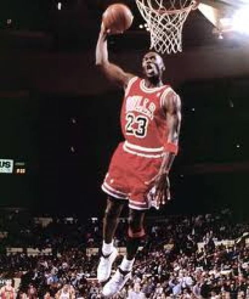 Champion Chicago Bulls Trikot 23 Michael Jordan Air Rot NBA Herren S-M = 176 cm youth 18-20 jahre