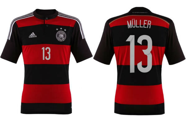 Adidas Alemania Maillot 2014 Nuevo adulto S-M=176cm