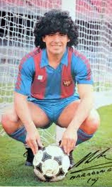 Meyba FC Barcelona jersey 10 Diego Maradona 1982-84 home men's XL