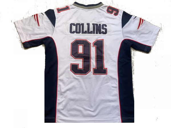 Nike New England Patriots Trikot 91 Jamie Collins NFL weiß American Football Herren M