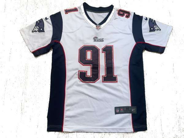Nike New England Patriots Trikot 91 Jamie Collins NFL weiß American Football Herren M
