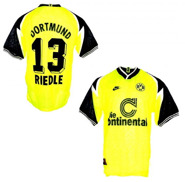 Nike Borussia Dortmund camiseta 13 Karl-Heinz Riedle 1995/96 Continentale BVB senor L