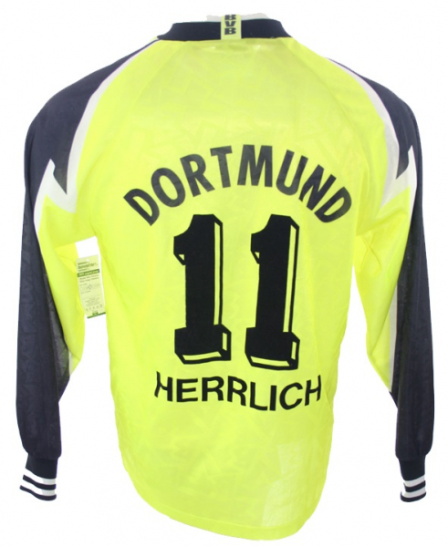 Nike Borussia Dortmund Trikot 11 Heiko Herrlich 1995/96 Continentale BVB Heim Herren XL