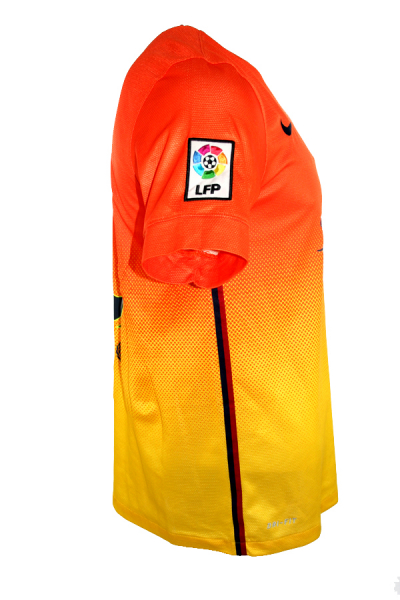 Nike FC Barcelona camiseta 10 Lionel Messi 2012/13 Qatar naranja señor M o L