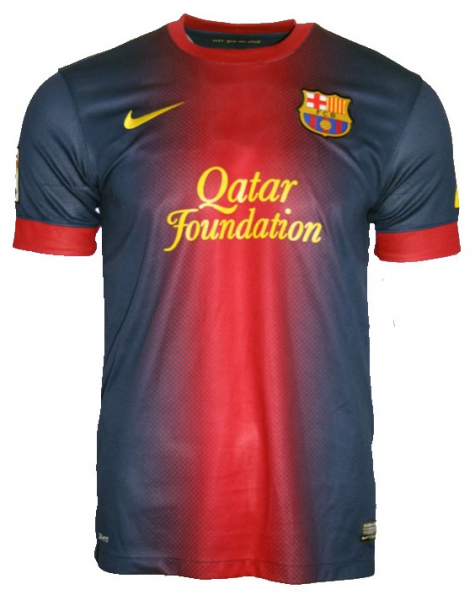 Nike FC Barcelona jersey 10 Lionel Messi 2012/13 Qatar home new women/kids L=164cm or XL=176cm