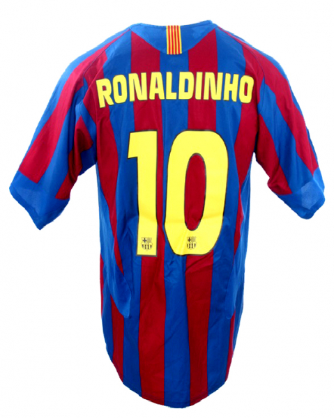 Nike FC Barcelona Trikot 10 Ronaldinho 2005/06 Heim Barca Herren XL