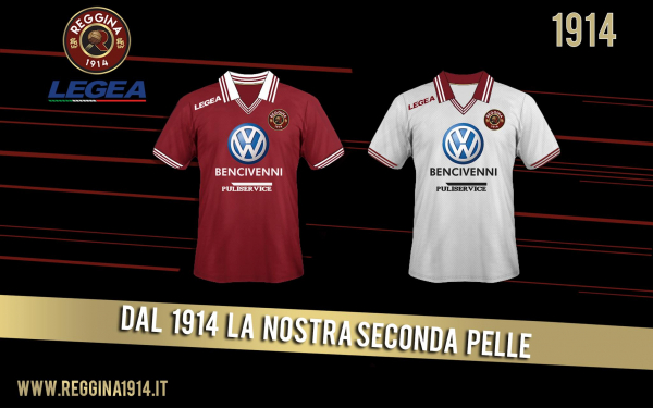 Legea Reggina Calcio Trikot VW Bencivenni 2014/15 100 Jahre rot heim Herren S