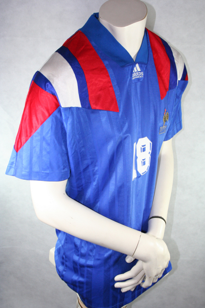 Adidas Frankreich Trikot 18 Eric Cantona Euro 1992 Heim Blau Herren L