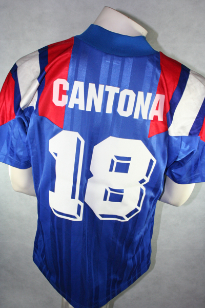 Adidas Frankreich Trikot 18 Eric Cantona Euro 1992 Heim Blau Herren L