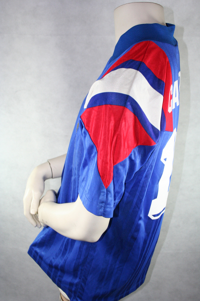 Adidas Frankreich Trikot 18 Eric Cantona Euro 1992 Heim Blau Herren L