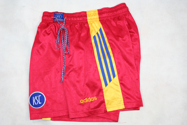 Adidas Karlsruher SC Trikothose Hose shorts 1996/97 rot gelb Herren L