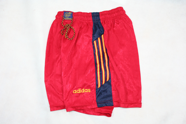 Adidas España Pantalones Corto shorts camiseta Euro 1996 96 rojo senor M