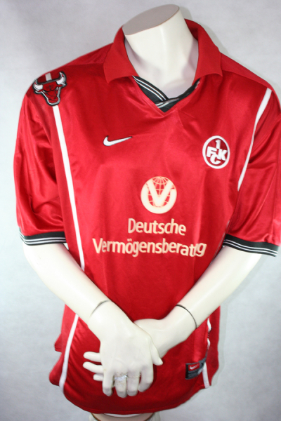 Nike 1. FC Kaiserslautern jersey 14 Youri Djorkaeff 1999/2000 home men's XXL