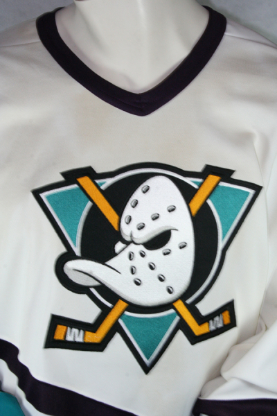 CCM Anaheim Mighty Ducks Trikot Heim Weiß Eishockey Movie Herren XL/XXL