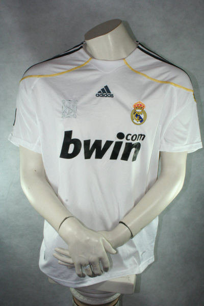 Adidas Real Madrid Trikot 11 Karim Benzema 2009/10 weiß heim bwin Herren L