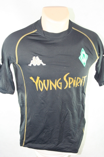 Kappa SV Werder Bremen Trikot 17 Ivan Klasnic 2003/04 Young Spirit Event schwarz Herren S