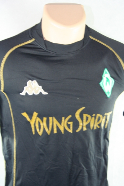 Kappa SV Werder Bremen Trikot 17 Ivan Klasnic 2003/04 Young Spirit Event schwarz Herren S
