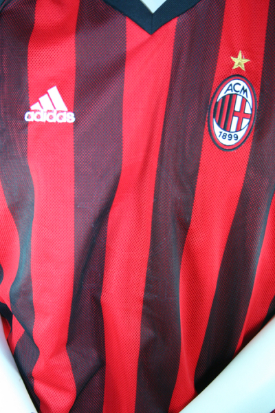 Adidas Ac Mailand Trikot 2002/03 Ohne Sponsor Opel heim rotHerren XL
