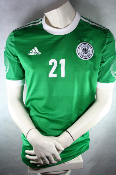 Adidas Deutschland Trikot 21 Marco Reus Grün 2012 Techfit Match Worn DFB Herren XL