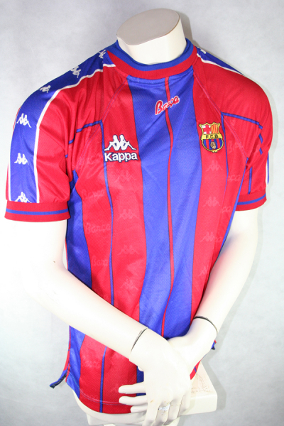 Kappa FC Barcelona Trikot 4 Guardiola Pep 1997/98 Heim Rot/Blau Herren L