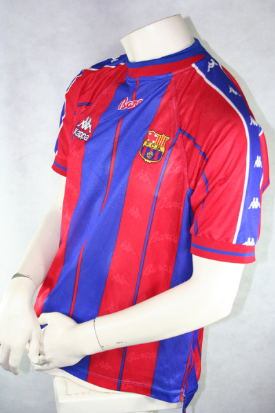 Kappa FC Barcelona Trikot 4 Guardiola Pep 1997/98 Heim Rot/Blau Herren L