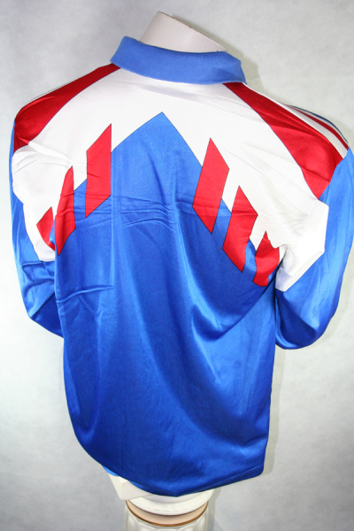 Adidas Frankreich Trikot WM 1990-1992 Blau Langarm Heim Herren L