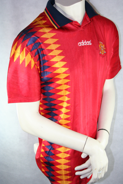 Adidas Spanien Trikot WM 1994 Weltmeisterschaft 94 USA heim rot Herren L