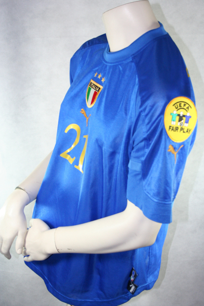 Puma Italien Trikot 21 Andrea Pirlo Euro 2004 Heim Herren L