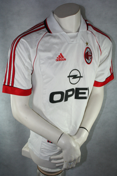 Adidas AC Mailand Trikot 9 George Weah 1998/99 OPEL Weiß Herren M