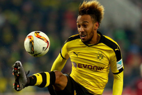 Puma Borussia Dortmund Trikot 17 Aubameyang 2015/16 Heim BVB Herren L