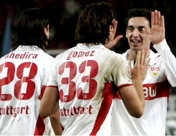 Puma VfB Stuttgart Trikot 33 Mario Gomez 2009/10 Enbw Weiß Herren S