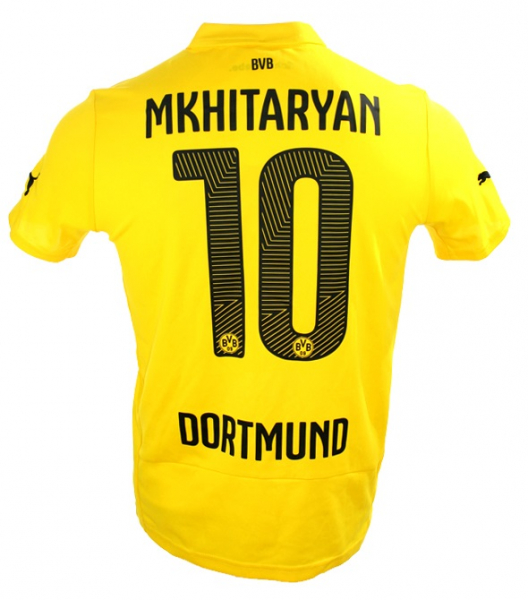 Puma Borussia Dortmund Trikot 10 Henrikh Mkhitaryan 2014/15 CL BVB Herren S-M 176cm