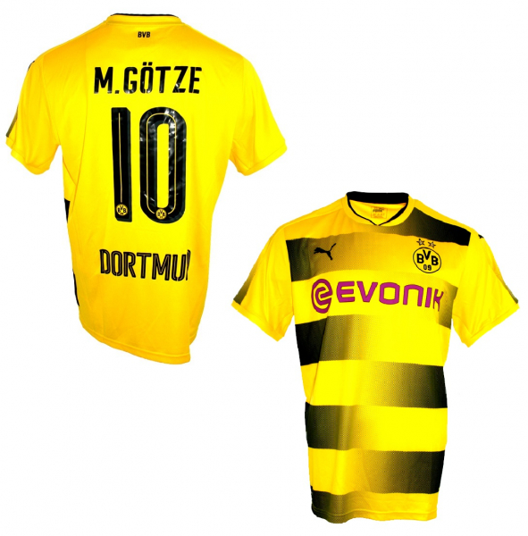 Puma Borussia Dortmund Trikot 10 Mario Götze 2017/18 BVB Evonik Neu Herren XL
