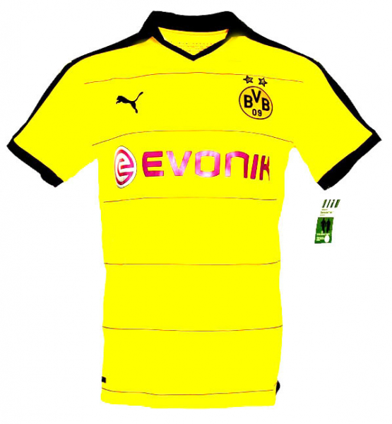 Puma Borussia Dortmund Trikot 17 Aubameyang 2015/16 Heim BVB Herren L