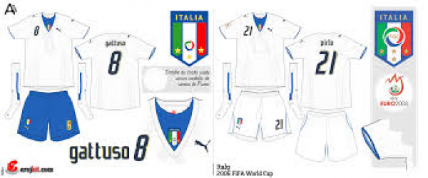 Puma Italy Jersey shorts short 2006 World Cop white Champion XL