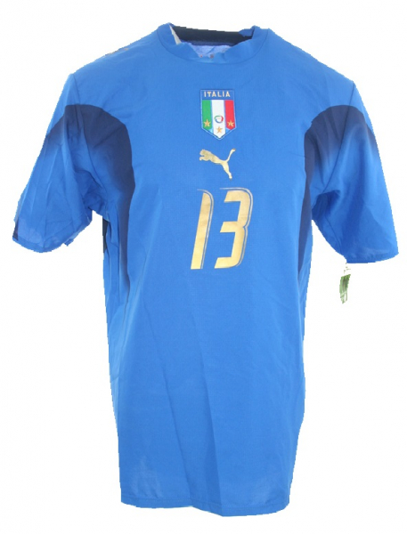Puma Italien Trikot 13 Alessandro Nesta WM 2006 Weltmeister Heim blau Herren L