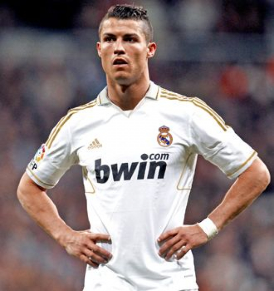 Adidas Real Madrid Trikot 7 Cristiano Ronaldo CR7 2011/12 Weiß Gold Bwin Herren S