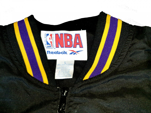 Reebok Los Angeles Lakers chaqueta LA NBA L.A negro 1/4 ipper zip senor L