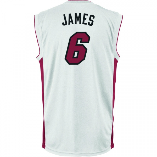 Adidas Miami Heat camiseta 6 Lebron James NBA nlanco senor XL
