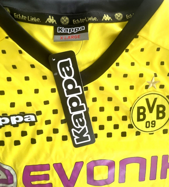 Kappa Borussia Dortmund Trikot 2011/12 BVB Evonik heim Meistertrikot signiert NEU Herren L