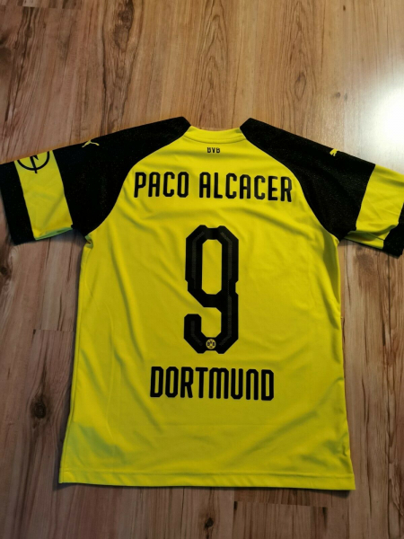 Puma Borussia Dortmund Trikot 9 Paco Alcacer 2018/19 BVB Evonik Gelb Herren M (B-Ware)