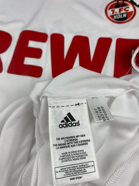 Adidas 1.FC Köln/colonia camiseta 2007-08 REWE blanco rojo nuevo con etiqueta senor S