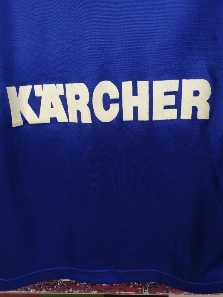 Adidas FC Schalke 04 Trikot 10 Olaf Thon 1994/95 Kärcher blau heim herren XS = Kinder 164 cm