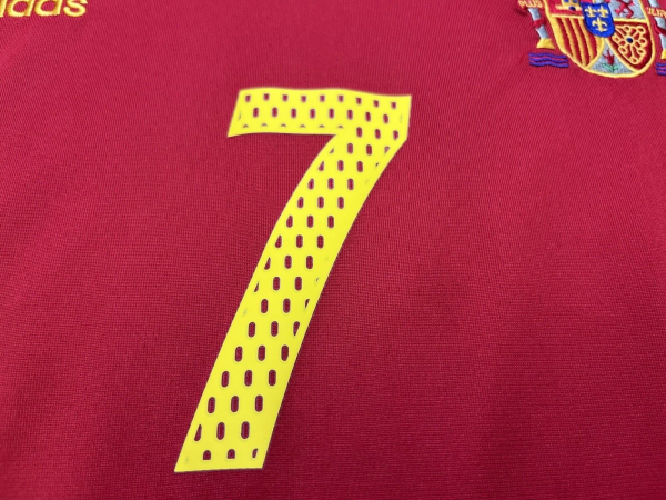 Adidas Spanien Trikot 7 Raul Euro 2004 rot Herren XL
