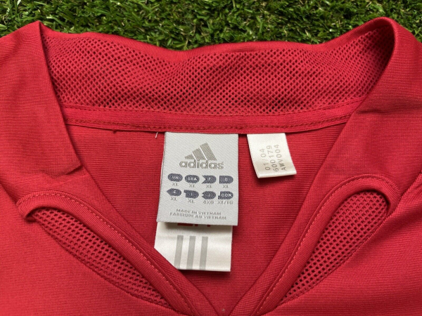 Adidas Spanien Trikot 7 Raul Euro 2004 rot Herren XL