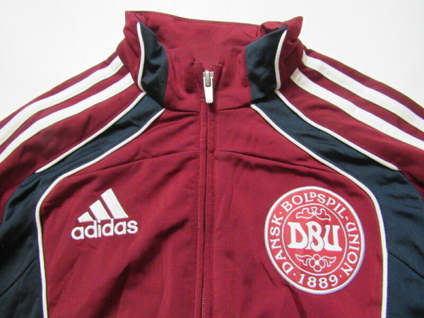 Adidas Dänemark Trainingsanzug WM 2010 DBU Präsentationsanzug rot/blau Herren D = 10, US = XL
