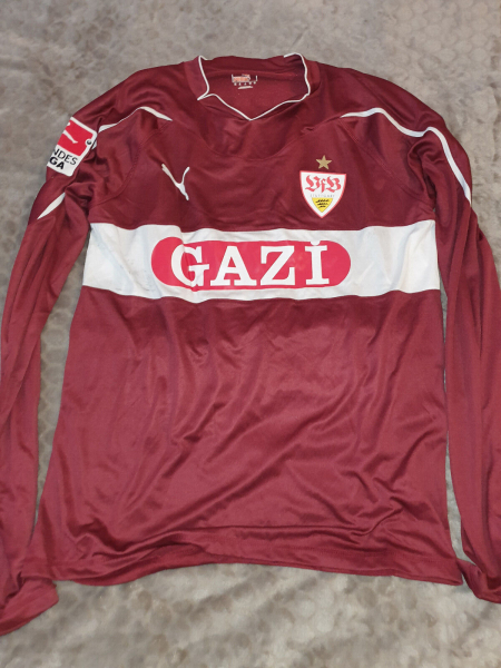 Puma VfB Stuttgart jersey 7 Martin Harnik 2011/12 Gazi matchworn longsleeve red men's XL